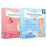 Plantifique Fußmaske - 2 Paar Fußpeeling Maske Anti Hornhaut entferner für trockene Füße &...