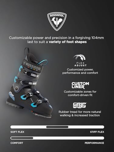 Rossignol Speed 100 HV+ - Downhill Ski Boots for Men and Women - Black