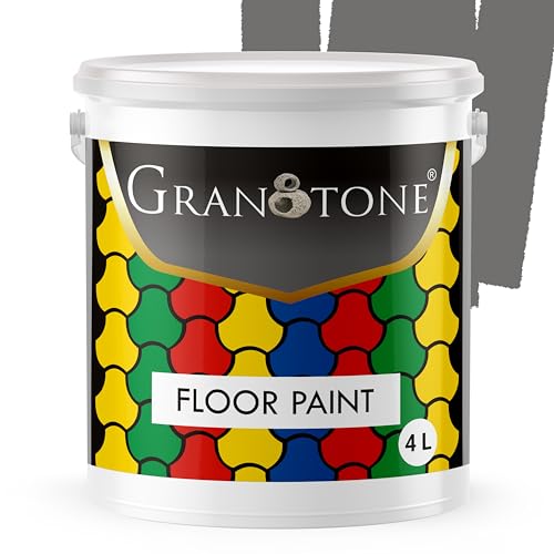 Image of GRANOTONE Floor Paint Space Grey 4L Anti Slip Polyurethane Acrylic Durable Concrete Sealer