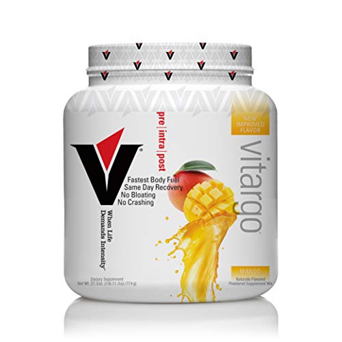Vitargo Carbohydrate Powder | Feed Muscle Glycogen 2X Faster | 1 LB Mango Pre Workout & Post Workout | Carb Supplement for Recovery, Endurance, Gain Muscle Mass