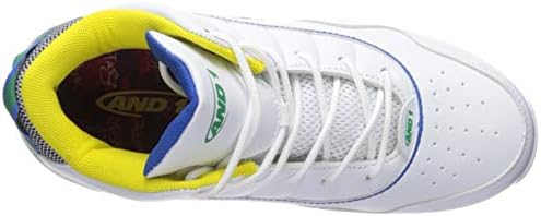 AND 1 Boys' Flare Sneaker, White/Multi, 3 Medium US Little Kid | Image 4