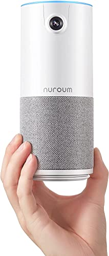 Conference Webcam w/Microphone & Speaker for HD1080P Video Call, Portable All-in-1 Wide-Angle 90° Camera, 10ft Voice Pickup, AI Noise-Cancel, USB Plug&Play&Power, Speakerphone&Cam Meeting System, Zoom