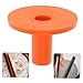 CONGARTENO 10pcs Plastic Cymbal Sleeves for Drum Kits Lightweight Replacement Accessories for Cymbals and Felts Easy to Install Fits Drum Orange