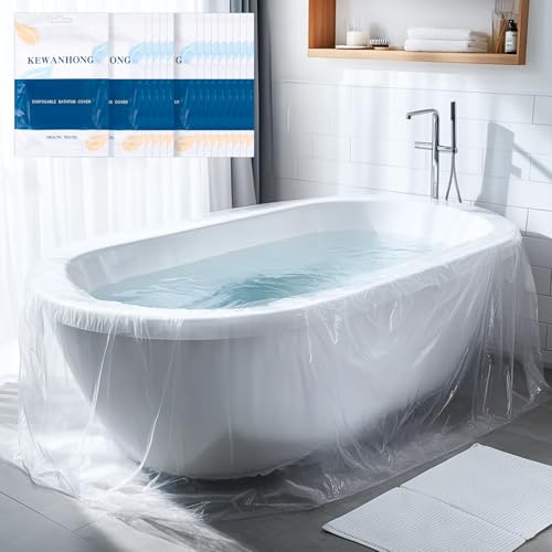 Aeaocvo 15 Pack Bathtub Covers 102x47 Inch Disposable Liners