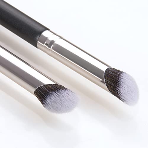 Erinde Angled Concealer Makeup Brush Under Eye, Slanted Oval Top Nose Contour Brush, Professional Contour Concealer Brush For Blending Liquid, Cream Or Flawless Powder Cosmetics #TOP6