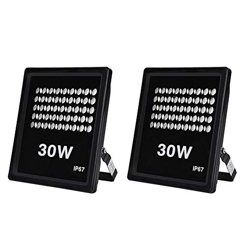 Preisvergleich Produktbild Ankishi 30W LED Strahler Außenstrahler,5000LM Fluter Flutlicht, IP67 Wasserfest, Gartenlampe Wegeleuchte Wandstrahler Leuchtmittel, 6000K Kalteweiß