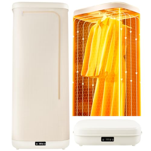 Heated Clothes Airer, 1000W Electric Clothes Dryer Indoor Garment Drying Machine, Portable Heated Dryer for Apartments, Travel, RV, Home Use | Quick-Dry 10kg Capacity for Delicates & Daily Laundry