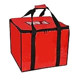cherrboll Insulated Pizza Delivery Bag 18' by 18' by 14', Commercial Thermal Food Delivery Warmers...