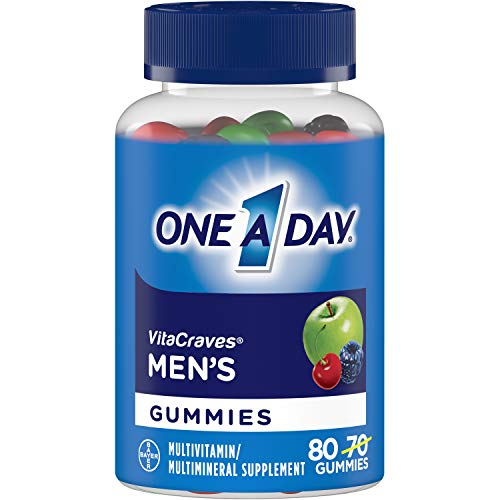 One A Day Men’s VitaCraves Multivitamin Gummies, Supplement with Vitamin A, Vitamin C, Vitamin D, Vitmain E, Calcium & more, 70 count One A Day Men’s VitaCraves Multivitamin Gummies, Supplement with Vitamin A, Vitamin C, Vitamin D, Vitmain E, Calcium & more, 70 count