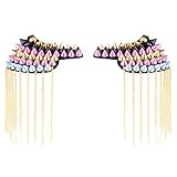 Größe (ohne Quaste): Ca. 9,5 x 6,5 cm / 3,7 x 2,5 Zoll (L * W); Quastenlänge Ca. 9 cm