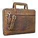 Produktbild STILORD 'Pierce' Laptoptasche mit Griff Leder Aktentasche 15 Zoll Vintage Dokumententasche A4 Business Bürotasche mit Schultergurt und Handschlaufe, Farbe:vinto - braun