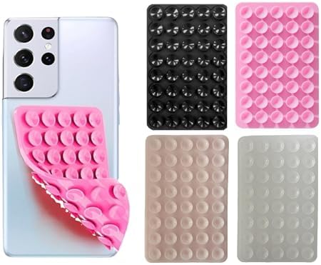Klearlook Silicone Suction Cup Phone Case Mount Double Sided, Sticky Phone Grip With Higher Suction Power For Cell Phone, Hands-Free Phone Accessories Holder For Selfies And Videos, Transparent - Color Clear - View #2