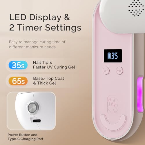 Image of MelodySusie Compact Cordless UV LED Nail Lamp P-PLUS20F