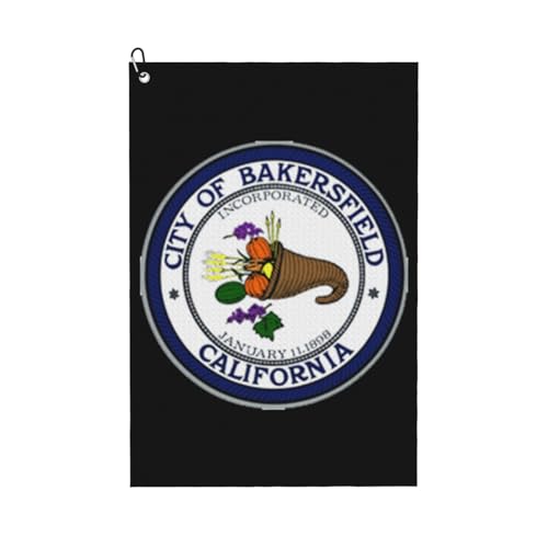 MCSVCH Seal of Bakersfield, California Golf Towel 24" X 16"