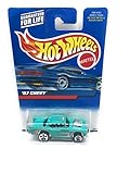 Hot Wheels #2000-105 1957 Chevy Flame tampo Unpainted Base with 57 Chevy on Base Collectible Collector Car Mattel 1:64 Scale