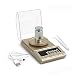 NEWACALOX Digital Milligram Jewelry Scale 100 x 0.001g,High Precision Portable Multifunction Lab Reload Powder Scales with Calibration Tare Weights, Glod