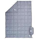 Geer Top ブランケット キャンプ マルチブランケット 肩掛け ひざ掛け 防寒 掛け布団 丸洗い可能 軽量 コンパクト アウトドア 旅行 車中泊 ツーリング 観戦 来客用 緊急時 200x140cm グレー