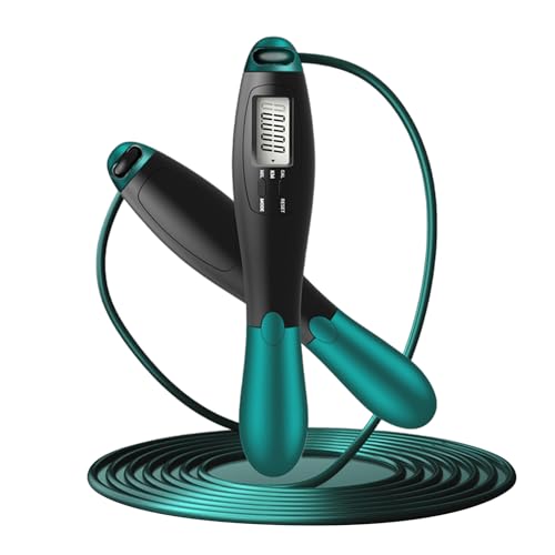 GMBYLBY Jump Rope Skipping Rope Colorful Countable Steel Wire Rope Or Cordless with Weighted Balls for Men Women Kids Training