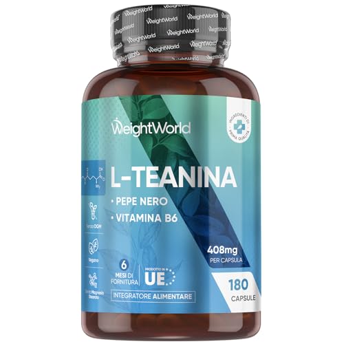 L Teanina 408mg, 180 Capsule Vegane