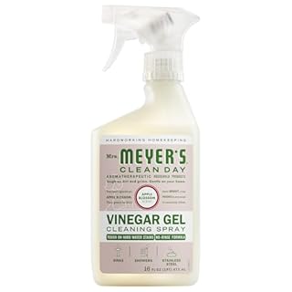MRS. MEYER'S CLEAN DAY Vinegar Gel Cleaning Spray, Bathroom Use, No-Rinse Formula, Apple Blossom, 16 Fl Oz, Pack of 1