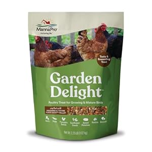 Manna Pro Garden Delight – Treats for Chickens – Poultry, Bird, Coop, Duck, Treat – 2.25 lbs