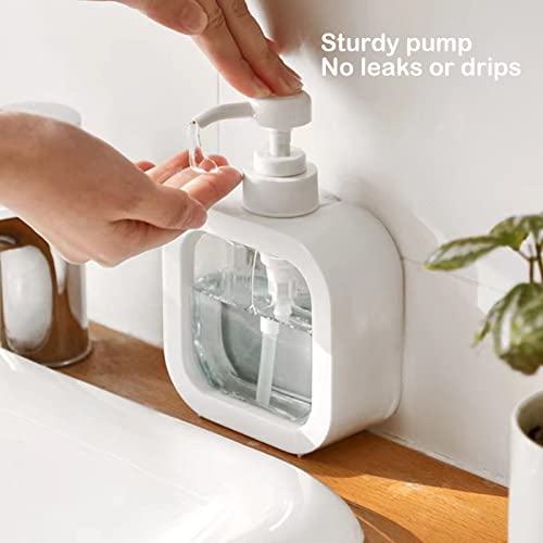 Image of Soap Dispenser, Refillable Hand Soap Dispenser for Bathroom and Dish Soap Dispenser for Kitchen Sink, Liquid Soap Dispenser with Waterproof Label, Bathroom Dispenser 17 Oz