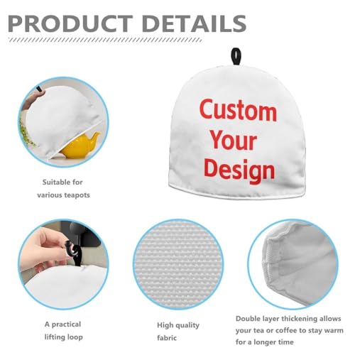 Image of Generic Hudotybom Custom Design Tea Cozy for Teapot Insulated Large Teapot Cover to Keep Warm Tea Kettle Cover, CZA49