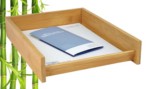 WEDO 61 807 Bamboo Letter Tray - Brown