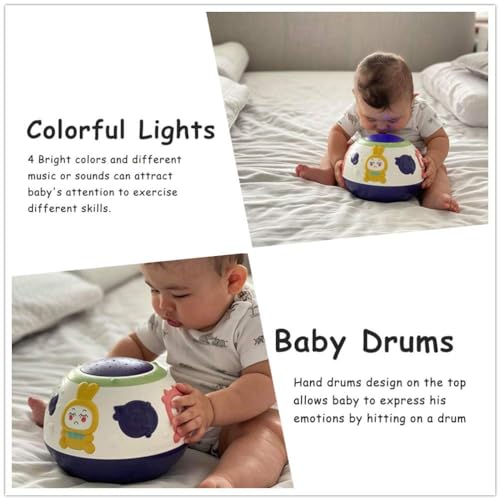 TUMAMA Baby Toy Gifts for Newborn, Toddlers Night Light Star Projector, Baby Sleep Soother Sound Machine, Talking Baby Toys - Image 8