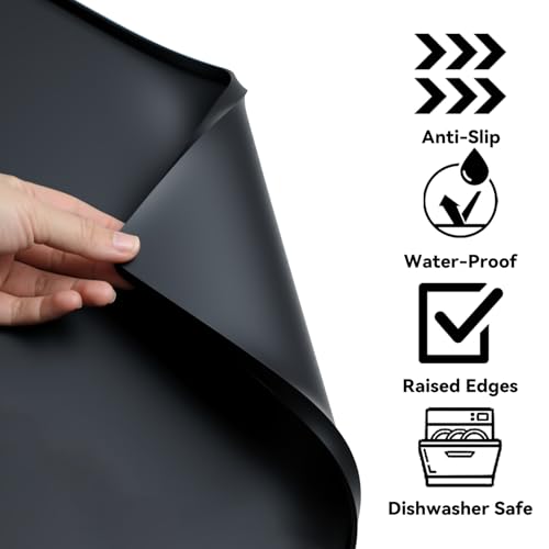 Alfombrilla para máquina espresso de silicona impermeable y protector anticaída para bar 6