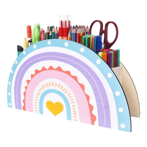 KYSUN Schreibtisch Organizer Stiftehalter Regenbogen Stiftehalter...