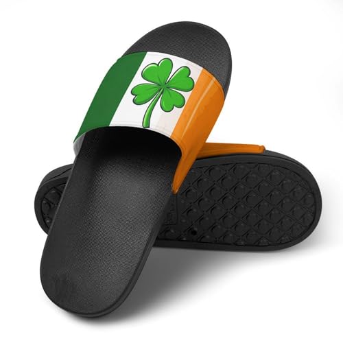 Ireland Shamrock Irish Flag House Slippers for Women And Men PVC Open Toe Non Slip Shower Slides4
