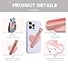 Lip Gloss Phone Case Holder, Silicone Lip Holder, Lipstick Phone Cases, with Back Adhesive, Soft and Easy to Clean, Stylish and Eye-Catching, for Most Phone Models, Black H