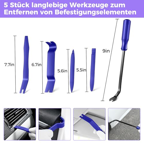 Dent Repair Kit Auto Dellen Reparatur Set PDR Werkzeugset mit Ausbeul-Gleithammer, Dellenlifter, Brückenabzieher, Heißklebepistole & Klebepads – Lackschadenfreie Ausbeulwerkzeuge für Karosserie