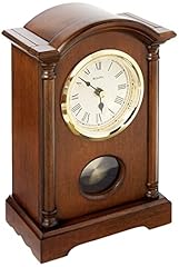 Bulova Dalton Chiming Pendulum Table Clock Walnut Finish Gold Tone Accents Bulova Dalton Chiming Pendulum Table Clock Walnut Finish Gold Tone Accents product image