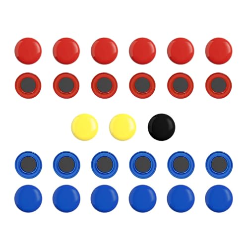 HIGHRAZON 27-Piece Soccer Magnets - 2 Team Sport Goal Player