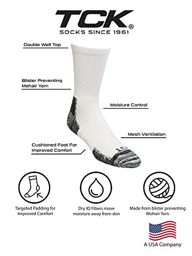 TCK Blister Resister Socks for Men and Women - Crew Length4