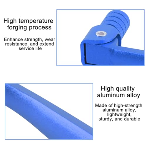 Image of Motorcycle Folding Gear Shifter Shift Lever, Foldable Motorbike Pedal Shifter Replacement Accessories with Tank Cap Vent Hose Tube, Fit for 50cc 70cc 90cc 110cc Pit Dirt Bike Parts (Blue)