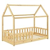 naturmöbel kinderbett ✅ Stabil & langlebig — Durch das Bettgestell aus massivem Kiefernholz und den Lattenrost ist das Holzbett mit bis zu 120 kg belastbar; für einen langjährigen Einsatz geeignet und pflegeleicht