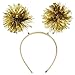 Amscan Head Bopper Pom Funny Costume Party Headwear, Gold, Plastic, 9" X 4". Costume