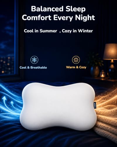 COMFYPIL Cervical Neck Pillow for Sleeping Memory Foam Pillows White - image 5