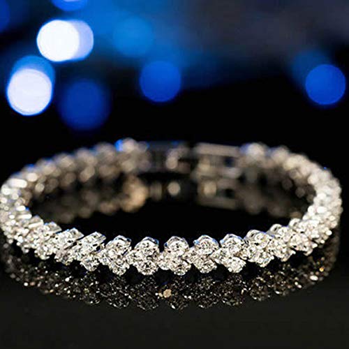 Women Jewelry 925 Silver Sterling Silver Bracelet Fashion Cuff Bangle Chain Bracelets Practical Processed2