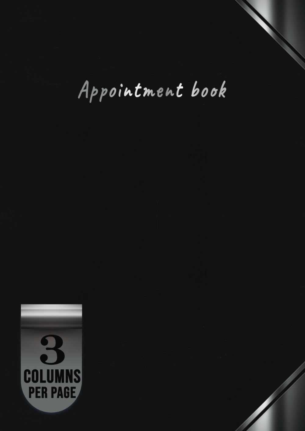 3 Column Appointment Book: 15 minutes interval, 6 am to 10 pm, Undated daily schedule planner organizer.