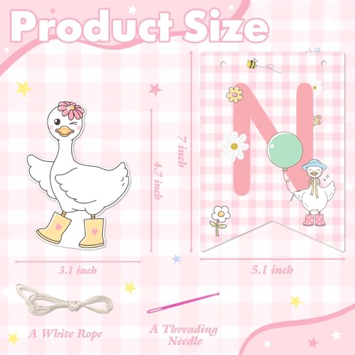 One Silly Goose High Chair Banner,One Banner for Baby Shower Decorations,Funny Banner for Baby Girls,Gender Reveal Party Banners,1st Birthday Party Supplies,Babies Shower Room Decor