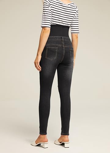 Variante de Maacie vaqueros premama Negro S