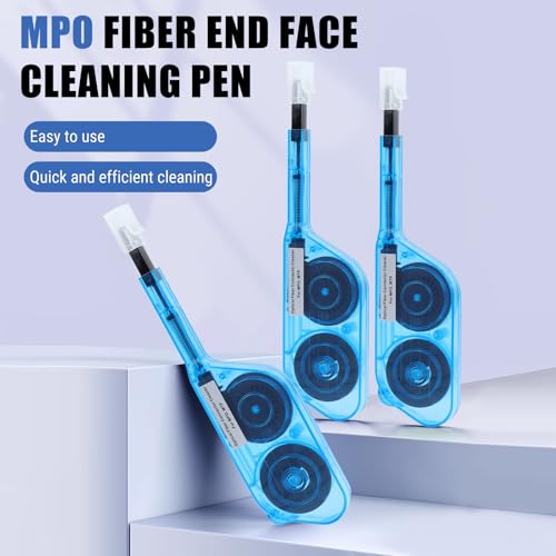 Glasfaser Stecker Reinigungsstift, One-Click Glasfaser Reiniger MPO/MTP Steckerreiniger, Lwl Reinigungsstifte Fiber Optic Connector Cleaner Optische Reinigungsbox, Reinigt üBer Zu 600 Mal