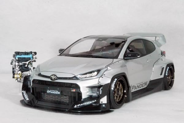 Amazon | 1/18 トヨタ パンデム GR ヤリス 4BA シルバー + G16E 