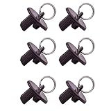 Universal 3-Pack Pull Ring end Cap,Replacement Shade Parts of Exterior Sun Shades Outdoor/Indoor Roller up Blinds (Brown)