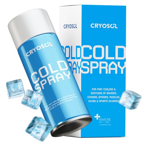 CRYOSOL Freeze Spray for Rapid Relief Anywhere - Pain Relief Spray for Sprains, Strains, Bruises...