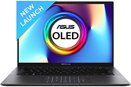 ASUS Zenbook 14 (OLED) 2023, AMD Ryzen 5 7530U, 14" (35.56 cm) 2.8K OLED 90Hz, Thin & Light Laptop (16GB/512GB SSD/Windows 11/Office 2021/Alexa/Backlit KB/FP Sensor/Black/1.39 kg), UM3402YA-KM541WS